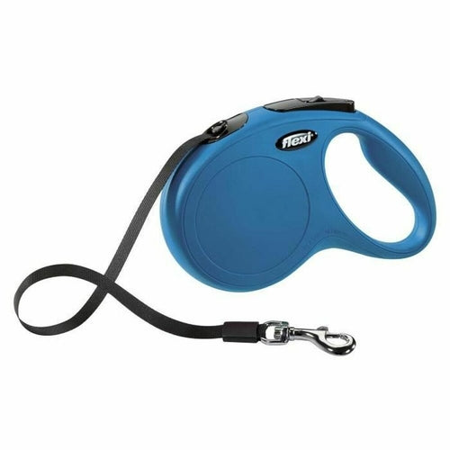Flexi New Classic Roll-Leine 5 m, blau – Größe M