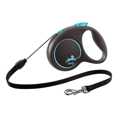 Flexi Black Design Rollleine 3 m – Blau XS
