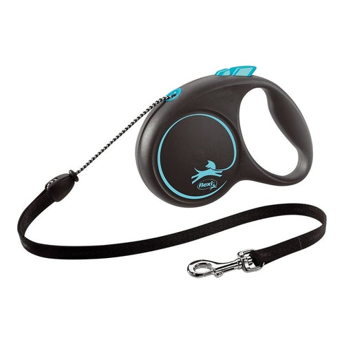 Flexi Black Design Rollleine 3 m – Blau XS